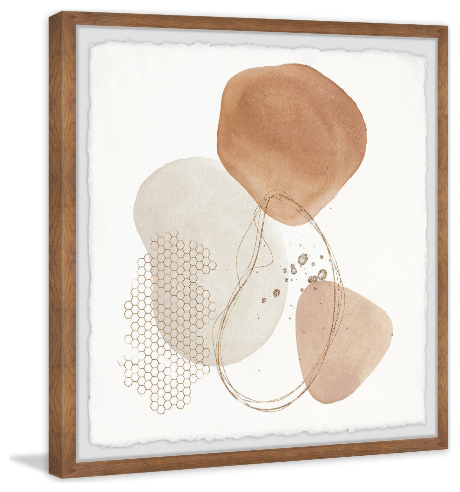 "Mirrors of Struggle" Framed Painting Print, 12x12