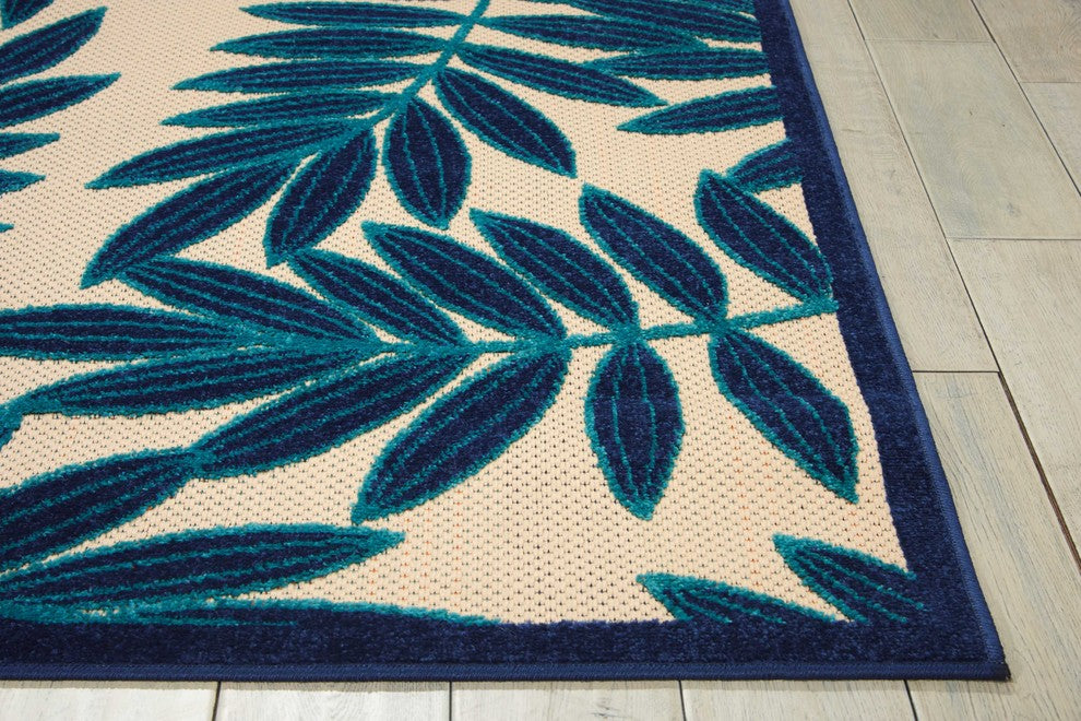 Nourison Aloha ALH18 Navy 5'3" x 7'5" Rectangle
