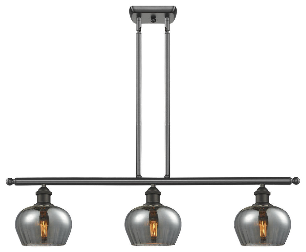 Innovations Lighting 516-3I-Ob-G93-Led 3 Light Dimmable Led Island Light