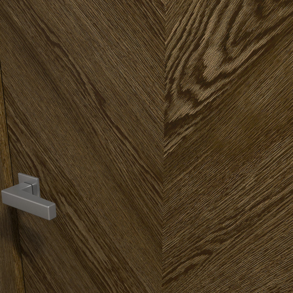 Barn Door 42x84 in| Ego 5005 Marble Oak | 8FT Rail Track Heavy | Solid Panel