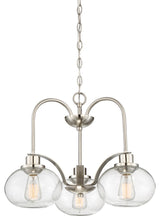 Trilogy 3-Light Chandelier, Brushed Nickel