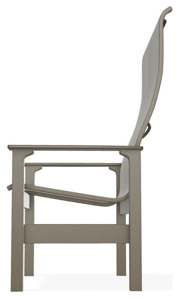 Leeward Sling Outdoor Supreme Armchair, Augustine Oyster/Beachwood