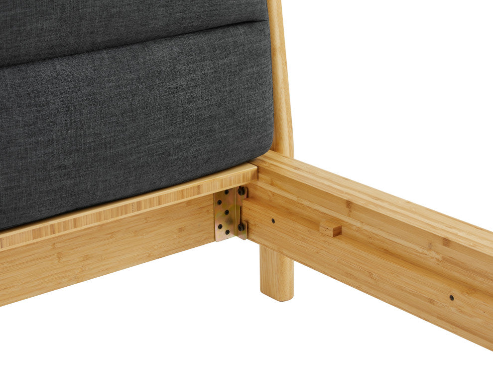Santa Cruz Platform Bed With Fabric, King