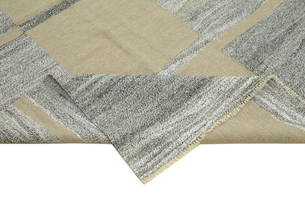 Rug N Carpet - Handwoven Turkish 10' 2'' x 13' 9'' Flatweave Wool Kilim Rug