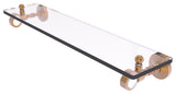 Pacific Grove 22" Glass Shelf, Brushed Bronze