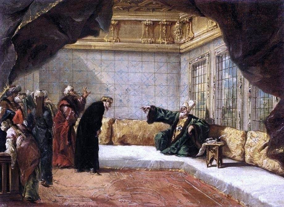 Giovanni Antonio Guardi Dergoumidas Before the Grand Vizier Gallery Wrap Canvas