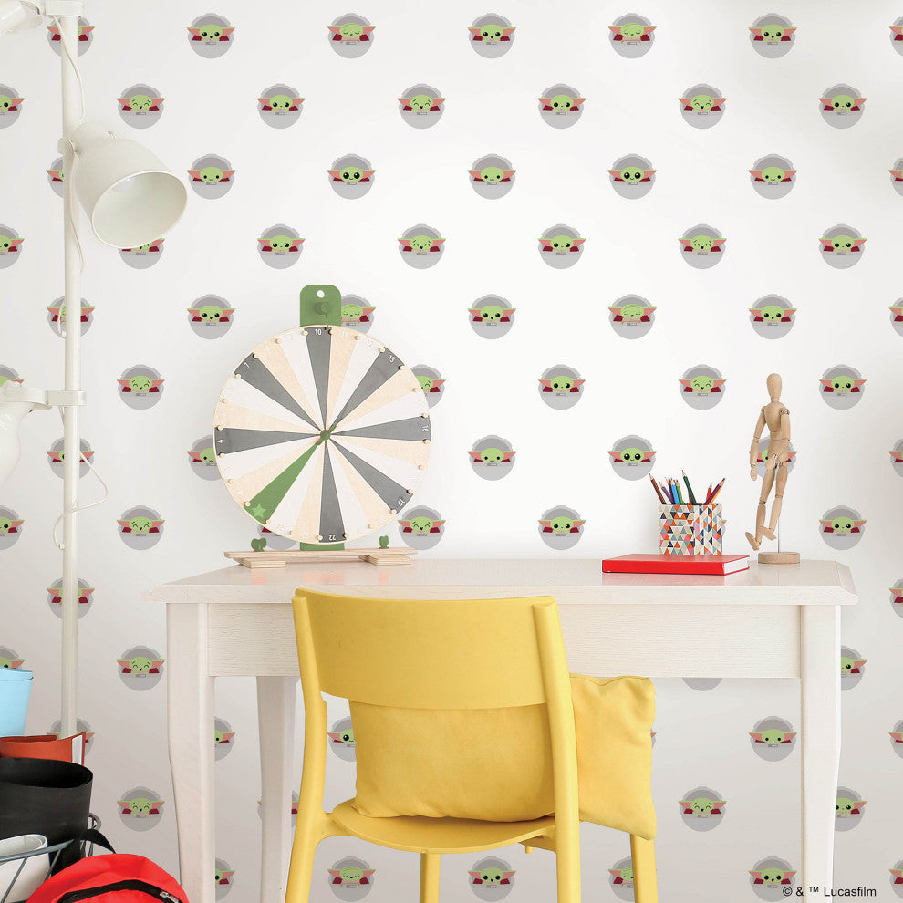 Green Grogu Peel & Stick Wallpaper