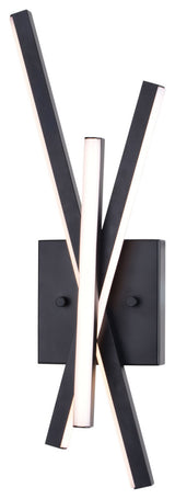 Vaxcel Lighting W0459 Barcelo 3 Light 18" Tall LED Bathroom - Matte Black