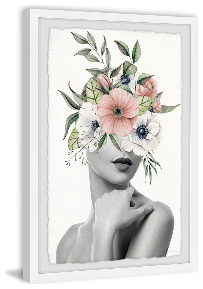 "Passionate Bloom" Framed Painting Print, 16"x24"