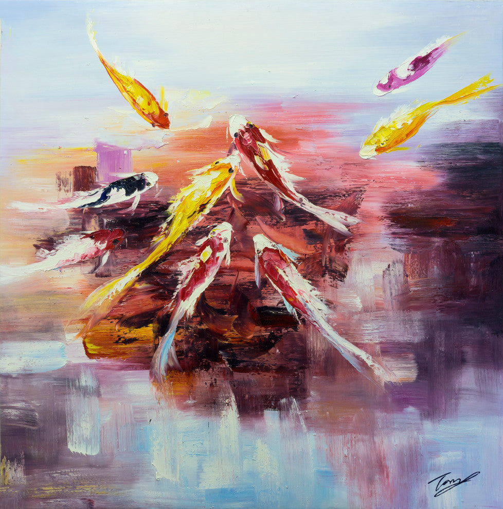 "Fish " Wall Art, 40"x40"