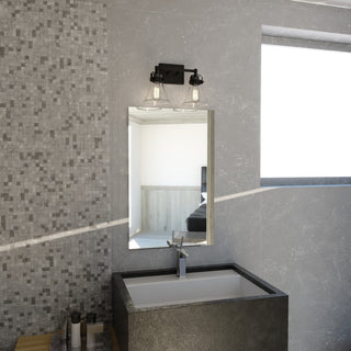 Mason 2 Light Vanity Charcoal Black