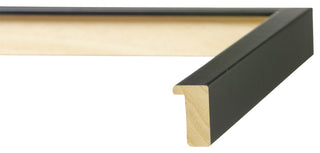 11" x 14" Satin Black Abstract People #1 Framed Print