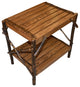 Hickory End Table, Walnut Finish