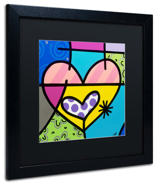 Roberto Rafael 'Big Heart I' Matted Framed Art