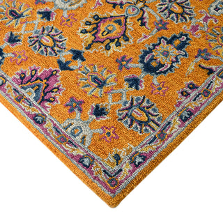 Boho Yveline Area Rug, Orange, 7'6" x 9'6", Floral
