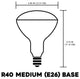 Sunlite 375 Watt R40 Heat Lamp Bulb, Red, Tuff Skin Shatter Resistant Coating