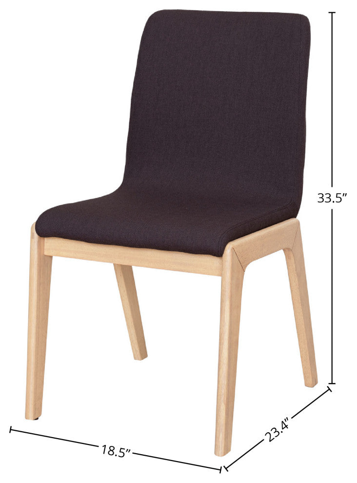 Arizona Dining Chair, Set of 2, Dark Gray