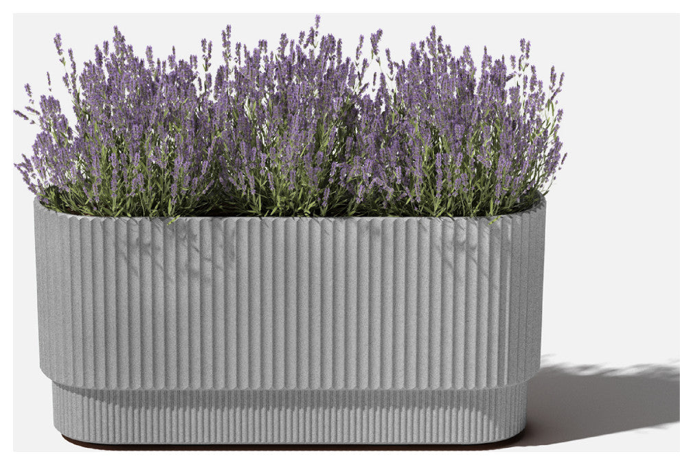 Veradek Demi Series Long 30" Planter, Grey, 30 Inch, 1 Pack