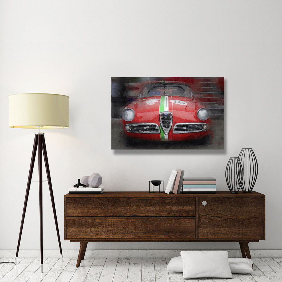 "1959 Alfa Romeo Giulietta Watercolor" Fine Art Print
