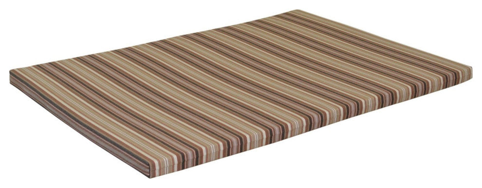 Swing Bed Cushion, Maroon Stripe, 5 Foot, 2" Thick