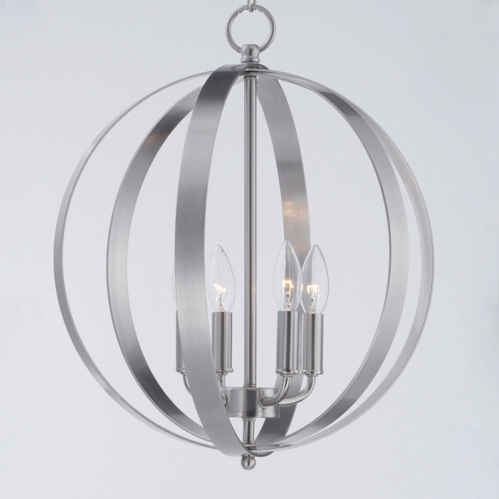 Maxim 10031 Provident 4 Light 16"W Taper Candle Pendant - Black