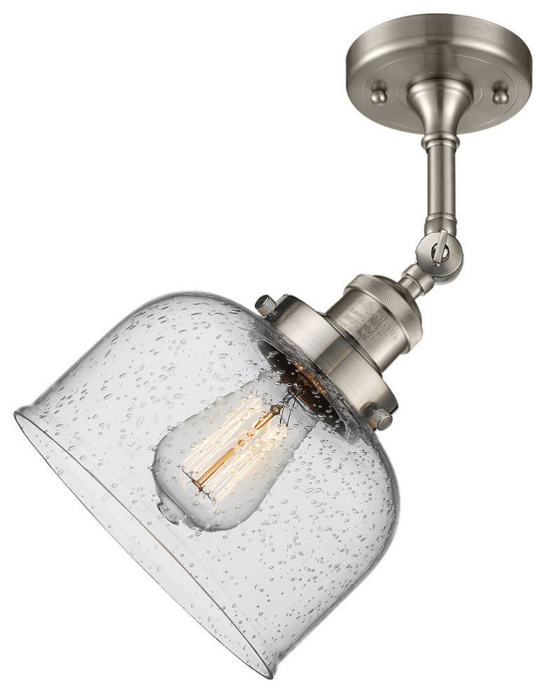 Innovations Lighting 201F-Sn-G74-Led 1 Light Dimmable Led Semi-Flush Mount