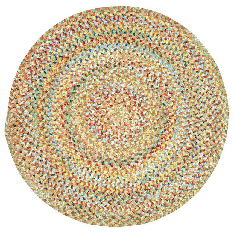 Capel Ocracoke Amber 0425_725 Braided Rugs - 7' 6" Round