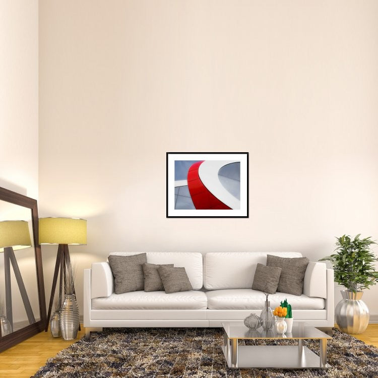 "Red Bow" Framed Digital Print by Luc Vangindertael, 38x30"