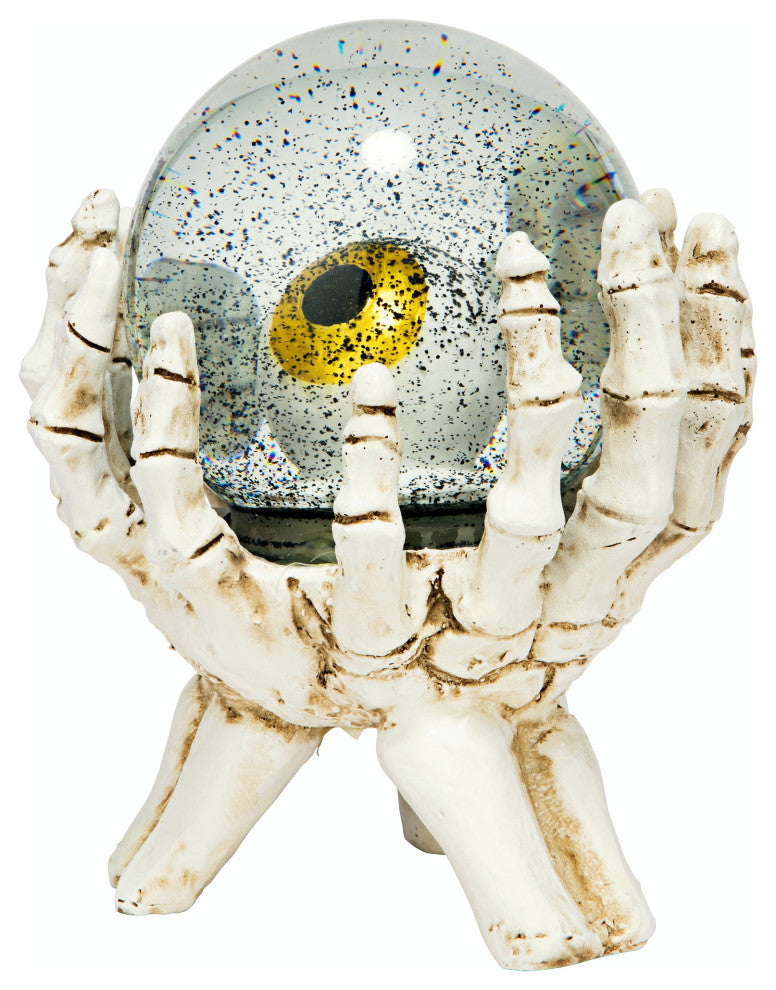 All Seeing Eye Of The Skeleton Water Globe