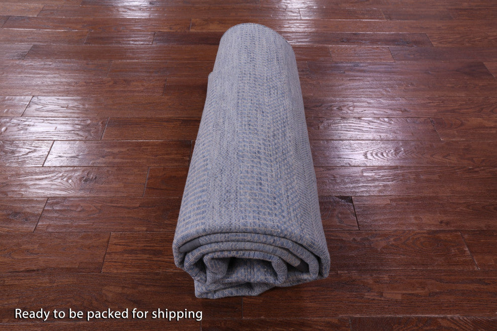 6' 0" X 9' 0" Savannah Grass Wool and Silk Handmade Rug Q11959