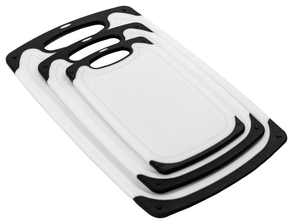 Eviva 3-Piece Plastic Cutting Board Set