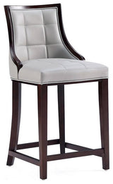 Manhattan Comfort Fifth Avenue Counter Stool, Light Grey, Single