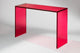 ColorBurst Acrylic Console Table, Violet, 16"d X 54"l X 32"h