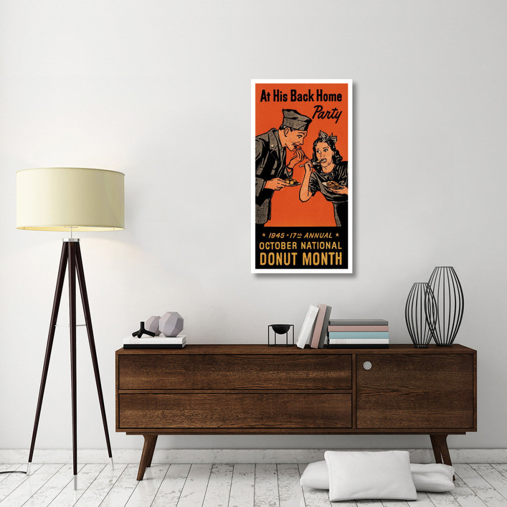 "At His Back Home Party" Digital Paper Print by Retrolabel, 24"x46"