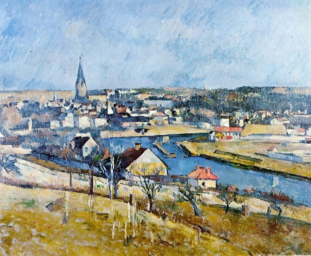 Paul Cezanne Ile de France Landscape, 20"x25" Wall Decal