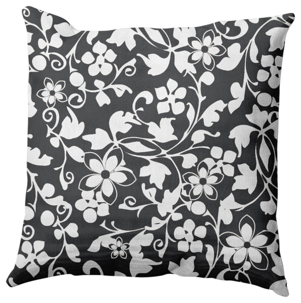 Evelyn Decorative Throw Pillow, Pepper, 18"x18"