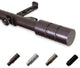 Gabriel 13/16" Diameter Curtain Rod, Cocoa, 18-28"