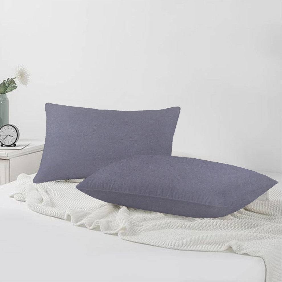 A1HC Throw Pillow Insert, Down Alternative Fill, Single, Slat Grey, 12"x20"