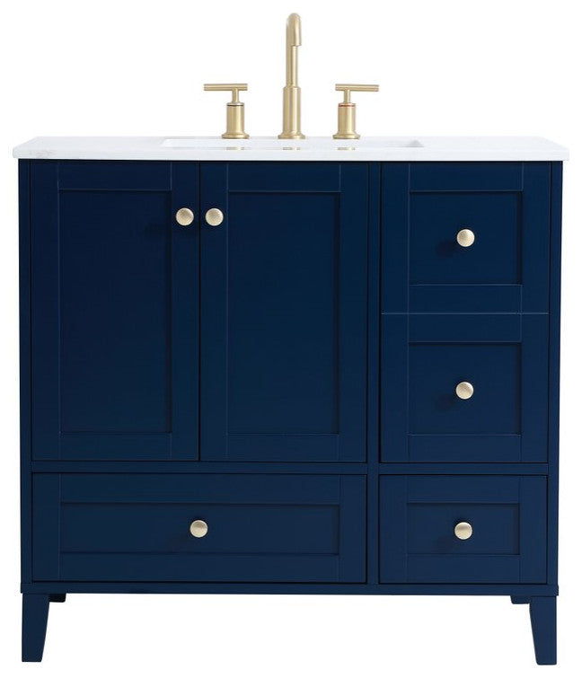 Elegant VF18036BL 36"Single Bathroom Vanity, Blue