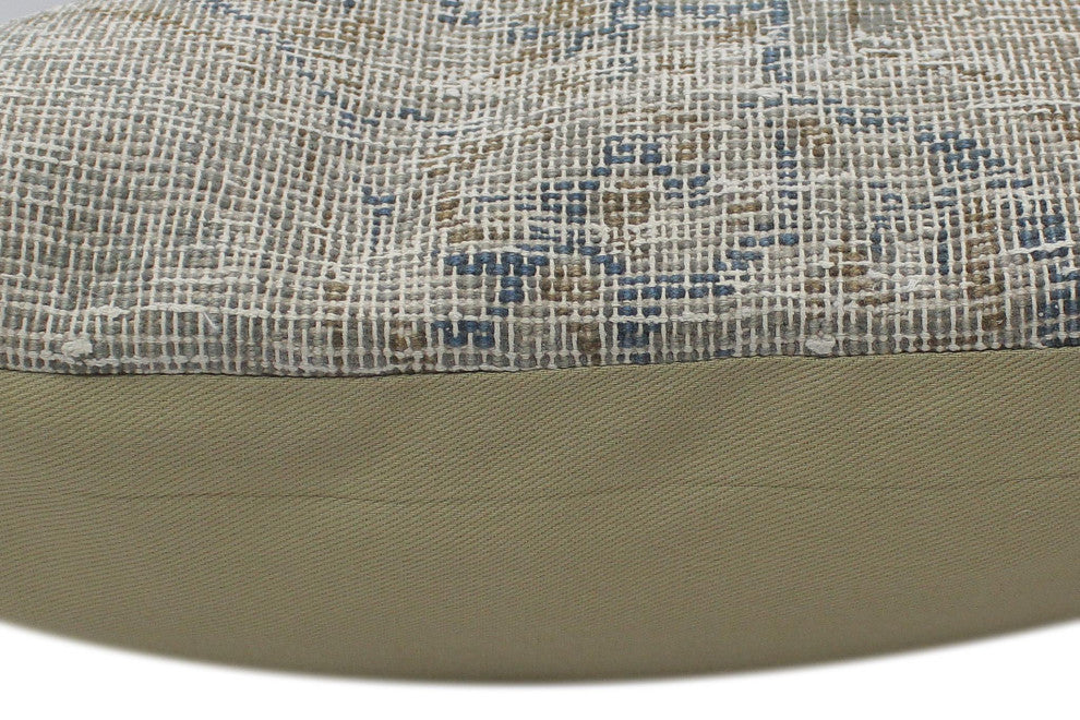 Contemporary Willough Vintage Distressed Handmade Rug Pillow