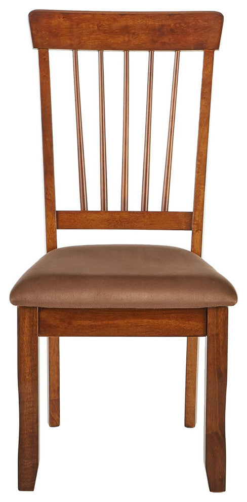 Classic Dining Room Chair Set of 2, Dark Brown