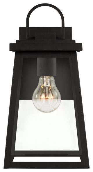 Founders Medium One Light Outdoor Wall Lantern, Black
