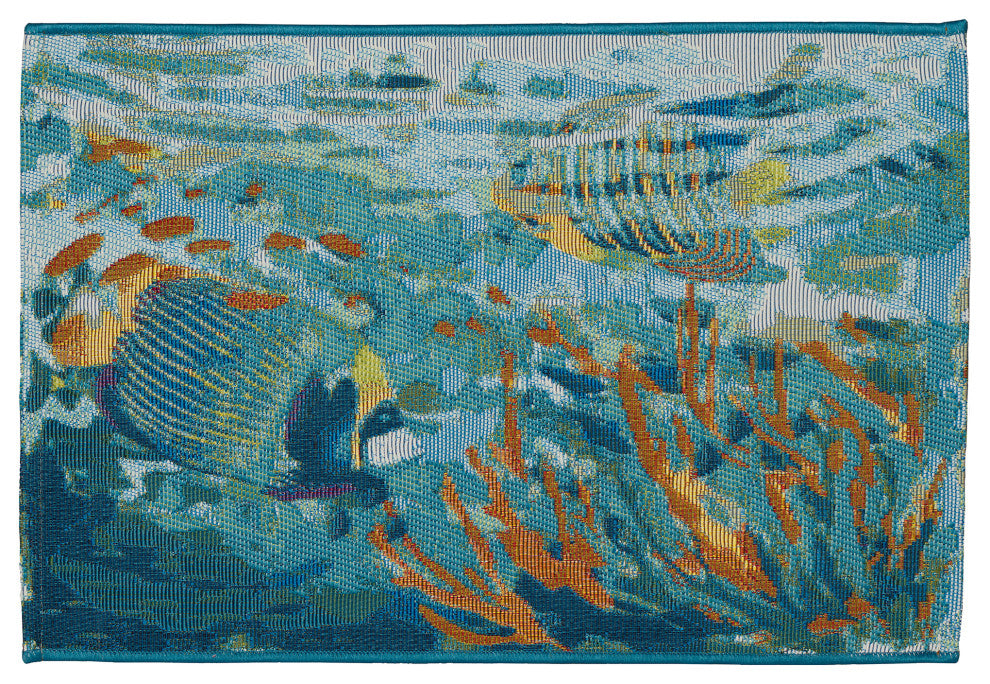Esencia Fantasea Indoor/Outdoor Mat Ocean 2'5"x3'11"