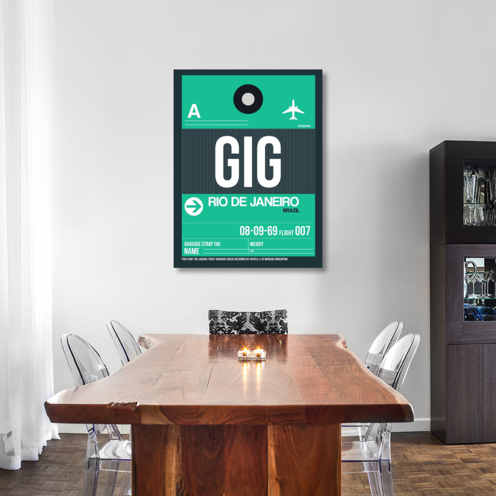 "GIG Rio De Janeiro Luggage Tag 1" Fine Art Print