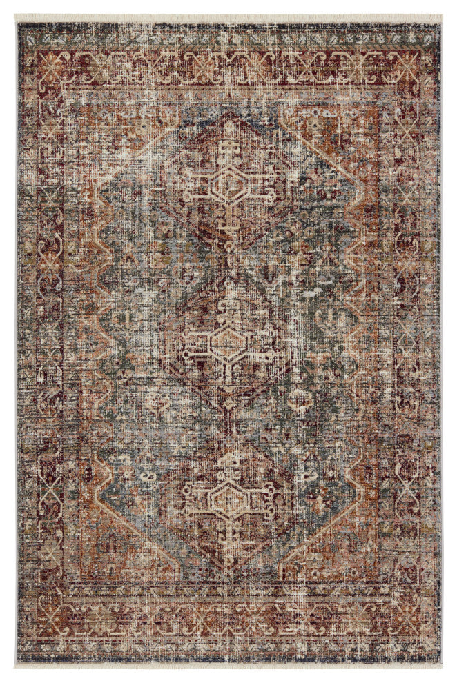 Vibe Zakaria Medallion Red/Blue Area Rug 5'X8'