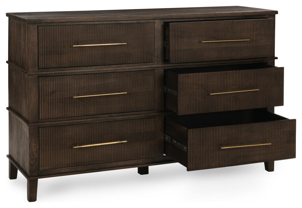 Westlake 6-Drawer Mango Wood Dresser