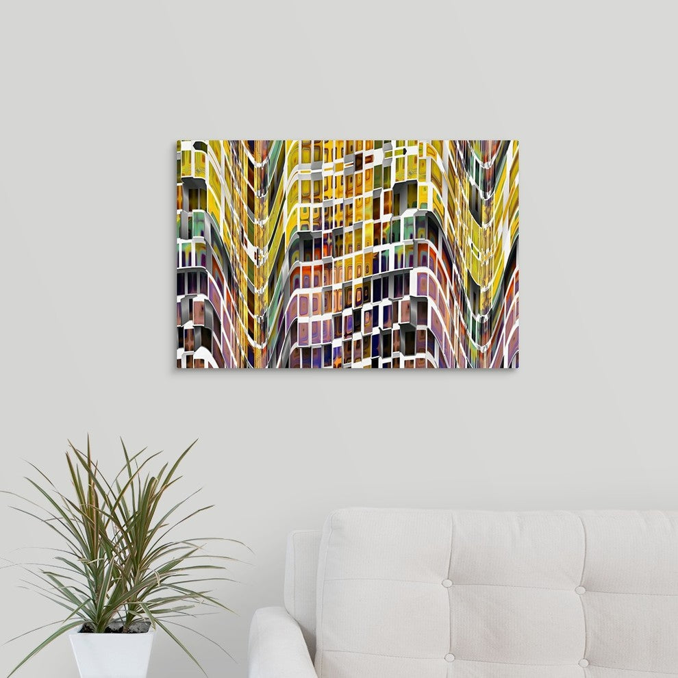 "Little Boxes I" Wrapped Canvas Art Print, 24"x16"x1.5"