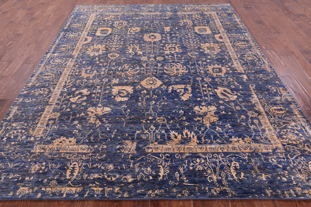 Wool & Silk Hand Knotted Persian Rug 8' 1" X 10' 1" - Q15801