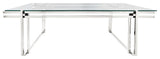 Metal 55" Coffee Table, Silver