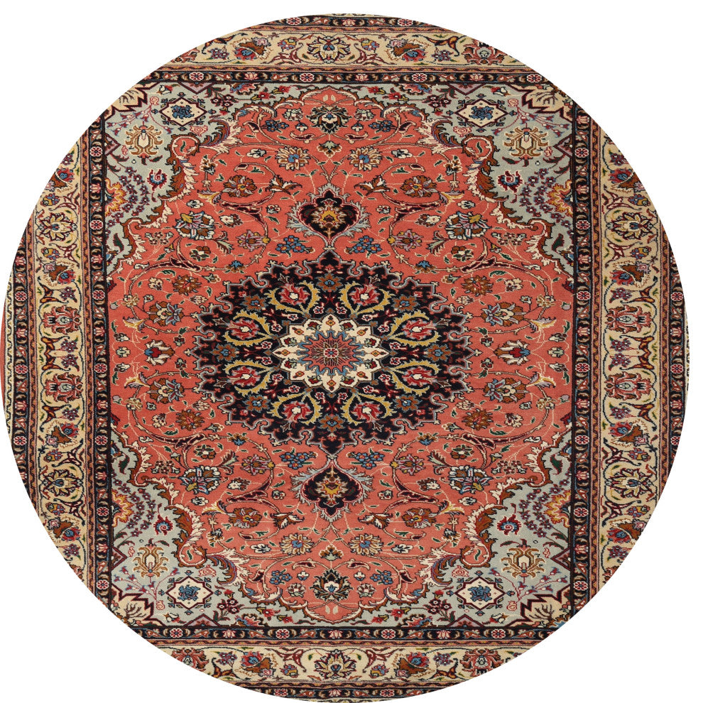 Ahgly Company Indoor Round Traditional Area Rugs, 3' Round